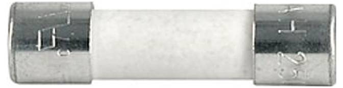 Ein schwarzer Elektrische Sicherungshalter mit rechteckigem Design, bestehend aus einer beschrifteten Abdeckung mit der Aufschrift 