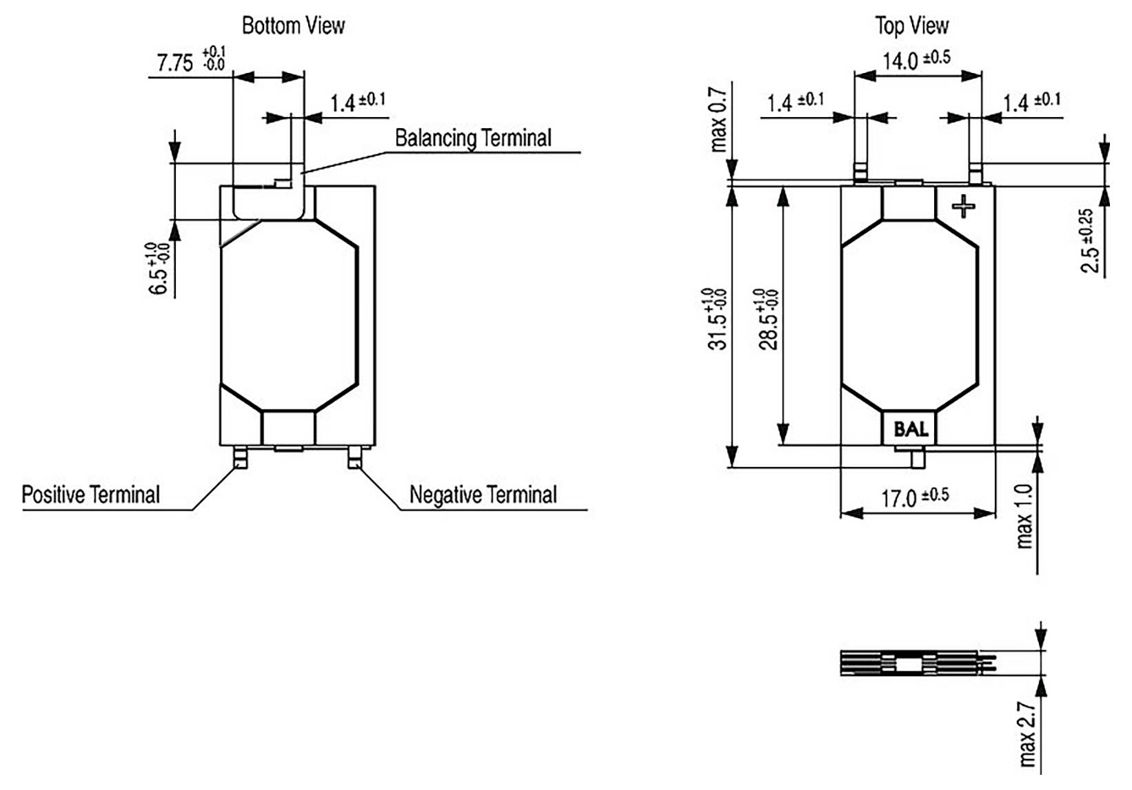 Schurter 3-153-428 Super-Cap Kondensator (L x B x H) 31.5 x 17 x 2.7mm 1St.