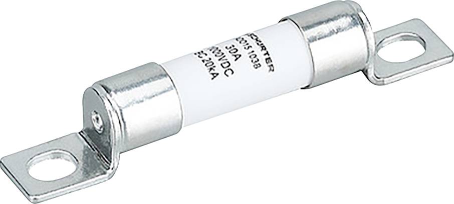 Ein zylindrisches elektrisches Sicherungselement mit Metallendenund einem weißen Mittelteil, auf dem Spezifikationen eingraviert sind, das seine Verwendung zum Schutz von Stromkreisen zeigt.