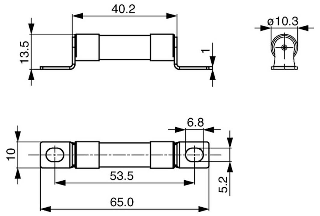 Schurter 3-156-037 Feinsicherung (Ø x H) 10.3mm x 13.5mm 10A Inhalt