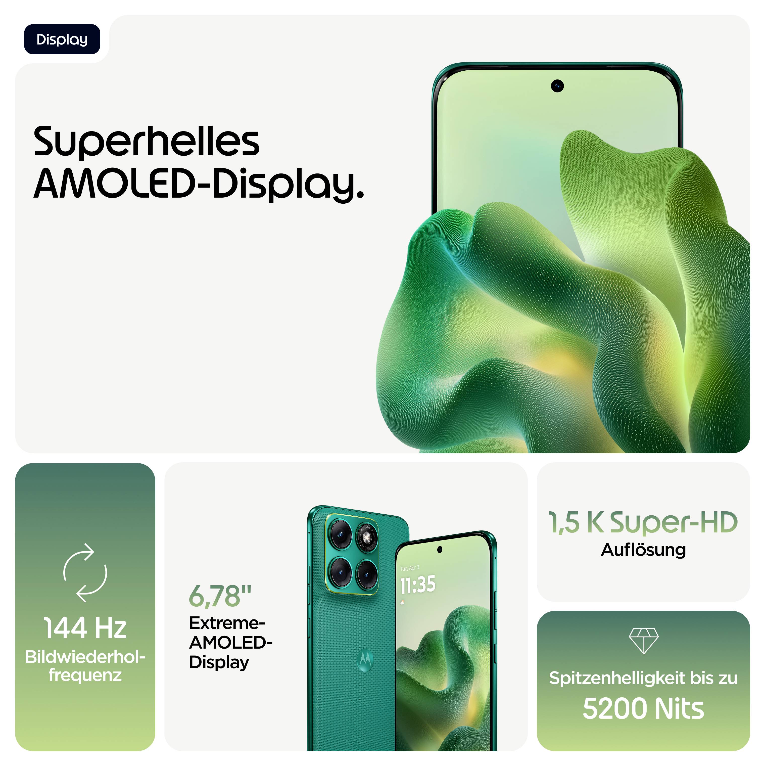 Ein Werbebild eines Smartphones, das ein 