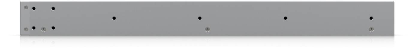 Eine lange, graue Metallhalterung mit mehreren gleichmäßig verteilten Löchern, wahrscheinlich zum Befestigen oder zur Strukturunterstützung verwendet.