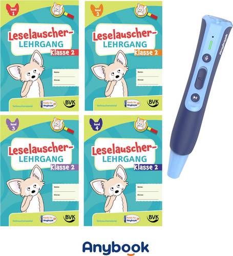 Anybook Starter-Set Starterset Leselauscher Trainingshefte mit Pro Audiostift Deutsch 1 St.