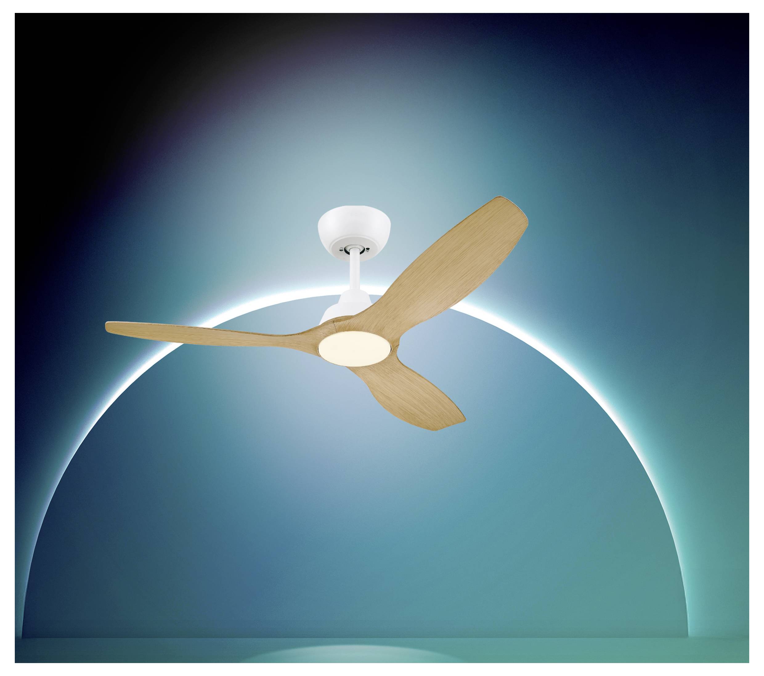 Philips LED Olas Deckenventilator 35 W mit Fernbedienung, Dimmbar