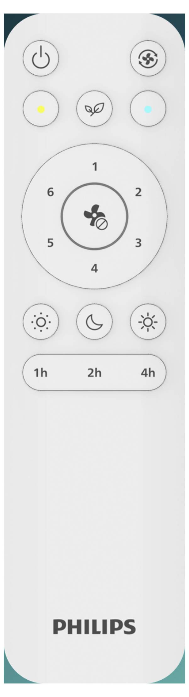 Philips LED Olas Deckenventilator 35 W mit Fernbedienung, Dimmbar