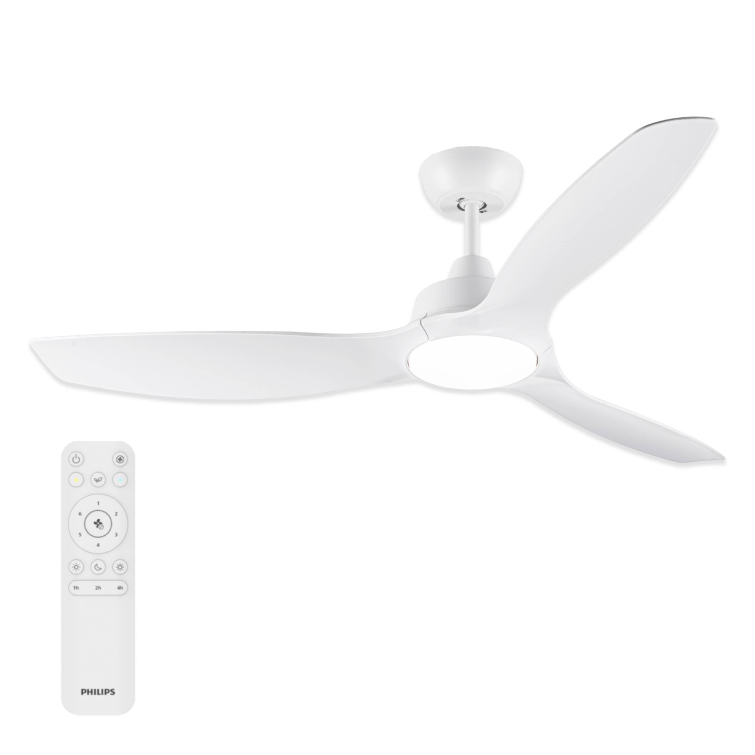Philips LED Fixed Deckenventilator 35 W mit Fernbedienung, Dimmbar