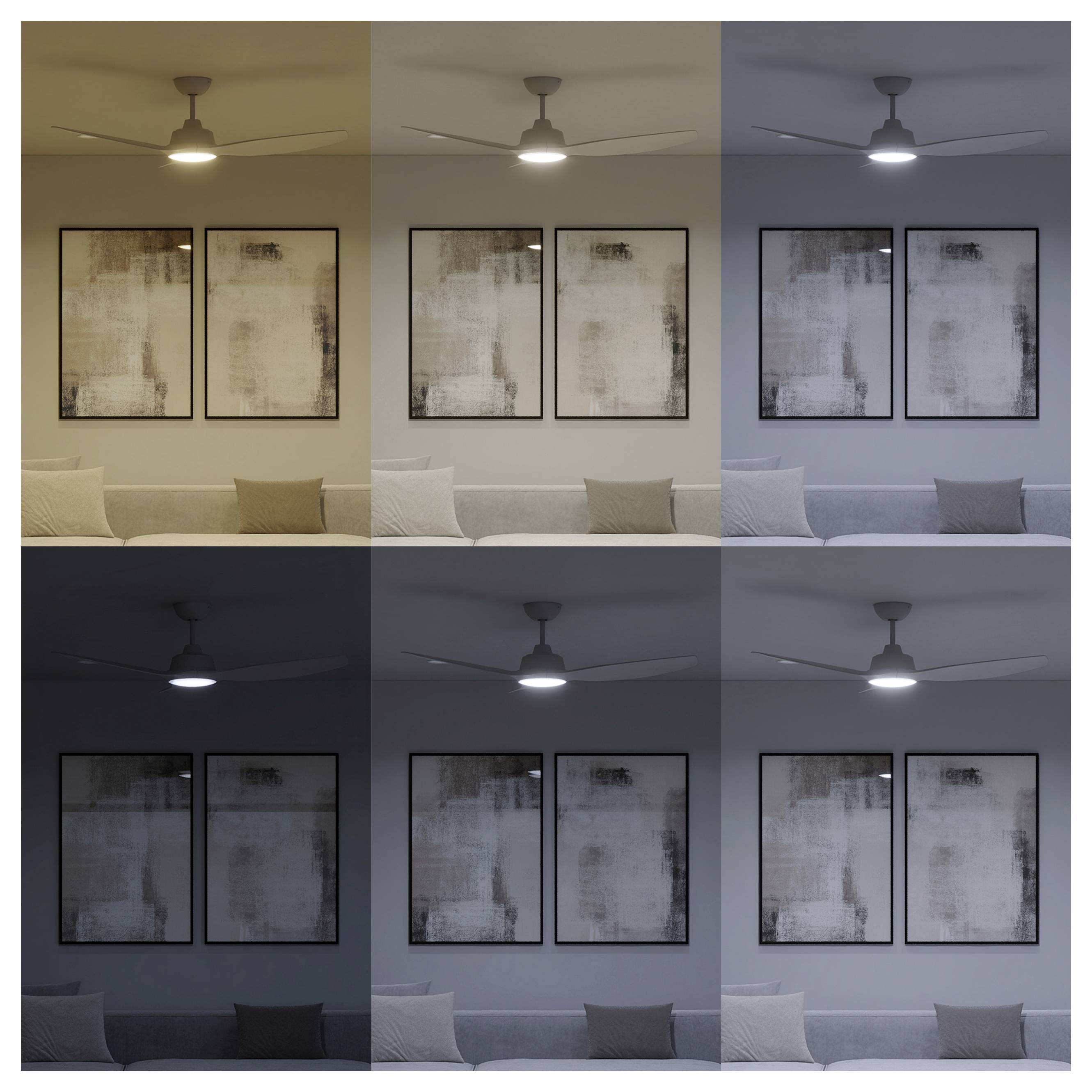 Philips LED Fixed Deckenventilator 35W mit Fernbedienung, Dimmbar