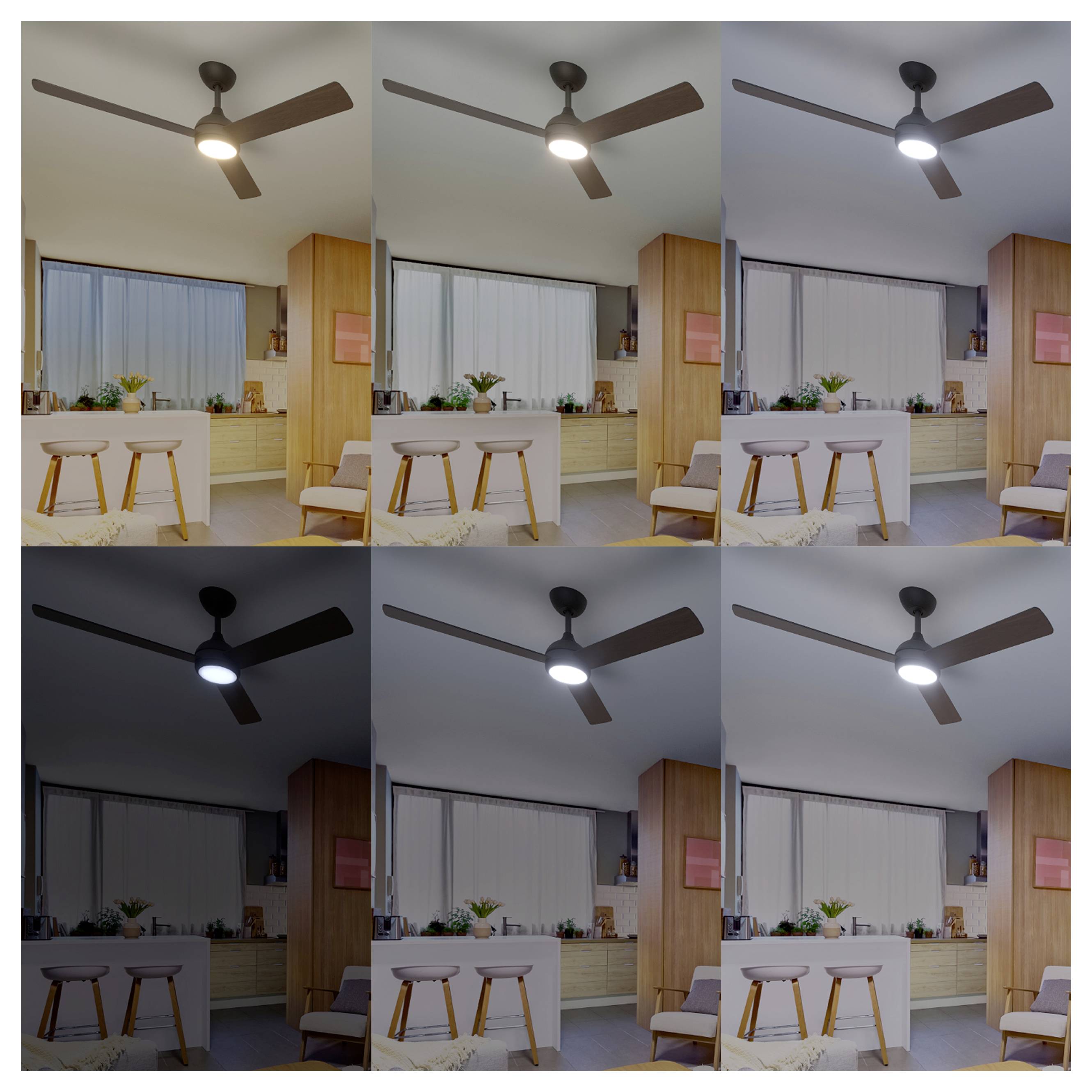 Philips LED Civx Deckenventilator 32W mit Fernbedienung, Dimmbar