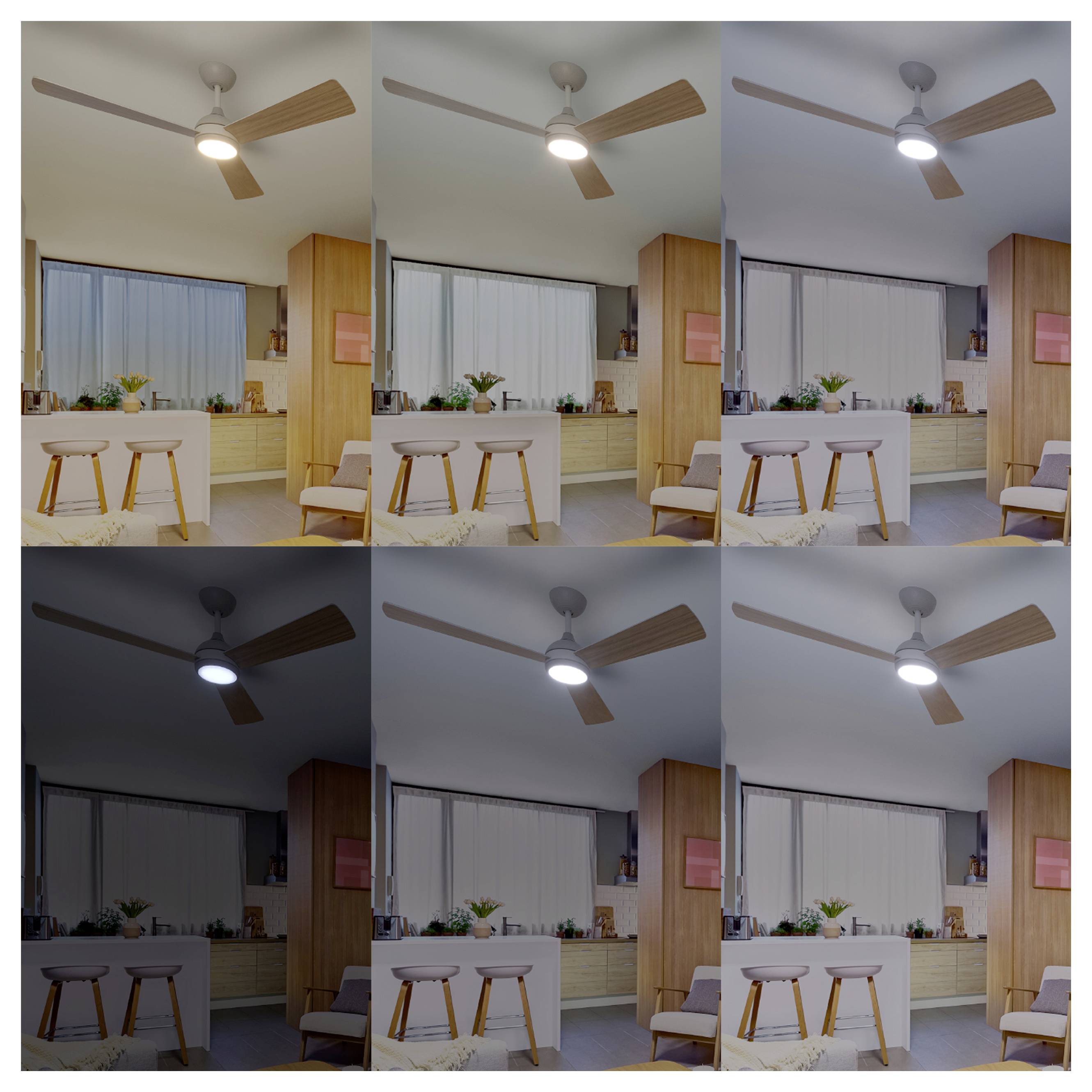 Philips LED Civx Deckenventilator 32W mit Fernbedienung, Dimmbar