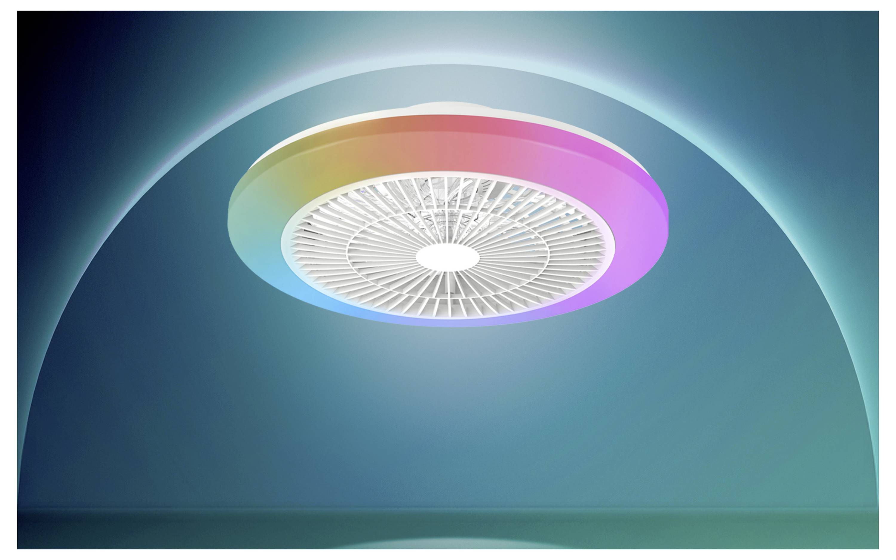 Philips LED Amigo Deckenventilator 40 W mit Fernbedienung, Dimmbar