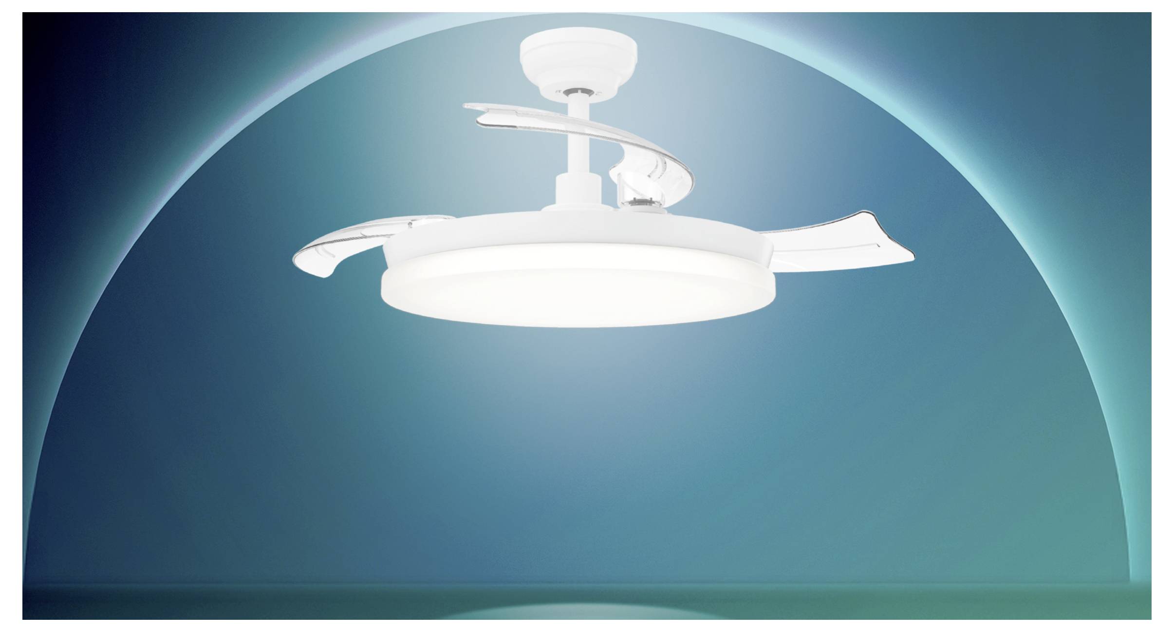 Philips LED Solr Deckenventilator 32W mit Fernbedienung, Dimmbar