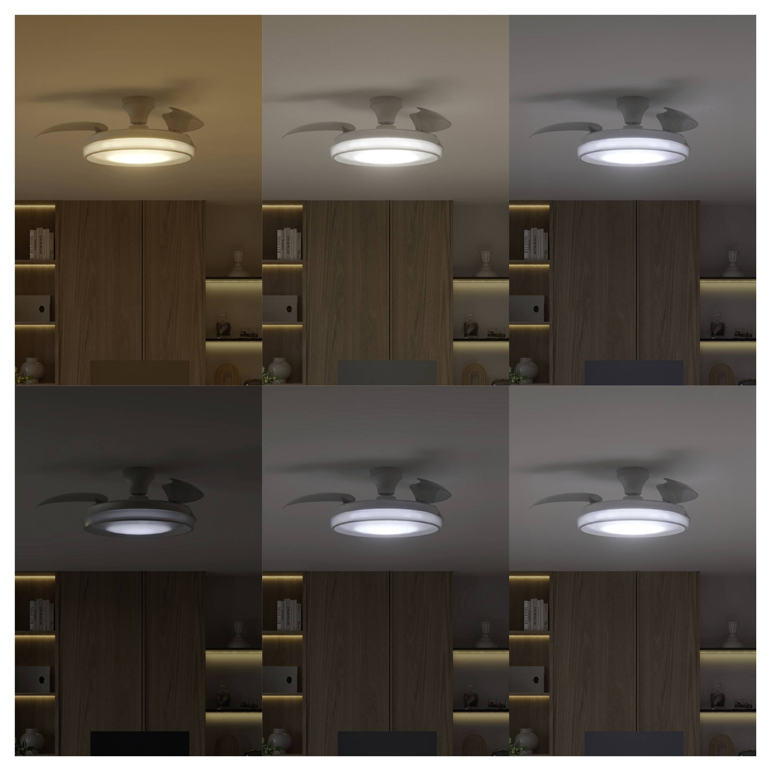 Philips LED Bliss Deckenventilator 28W mit Fernbedienung, Dimmbar