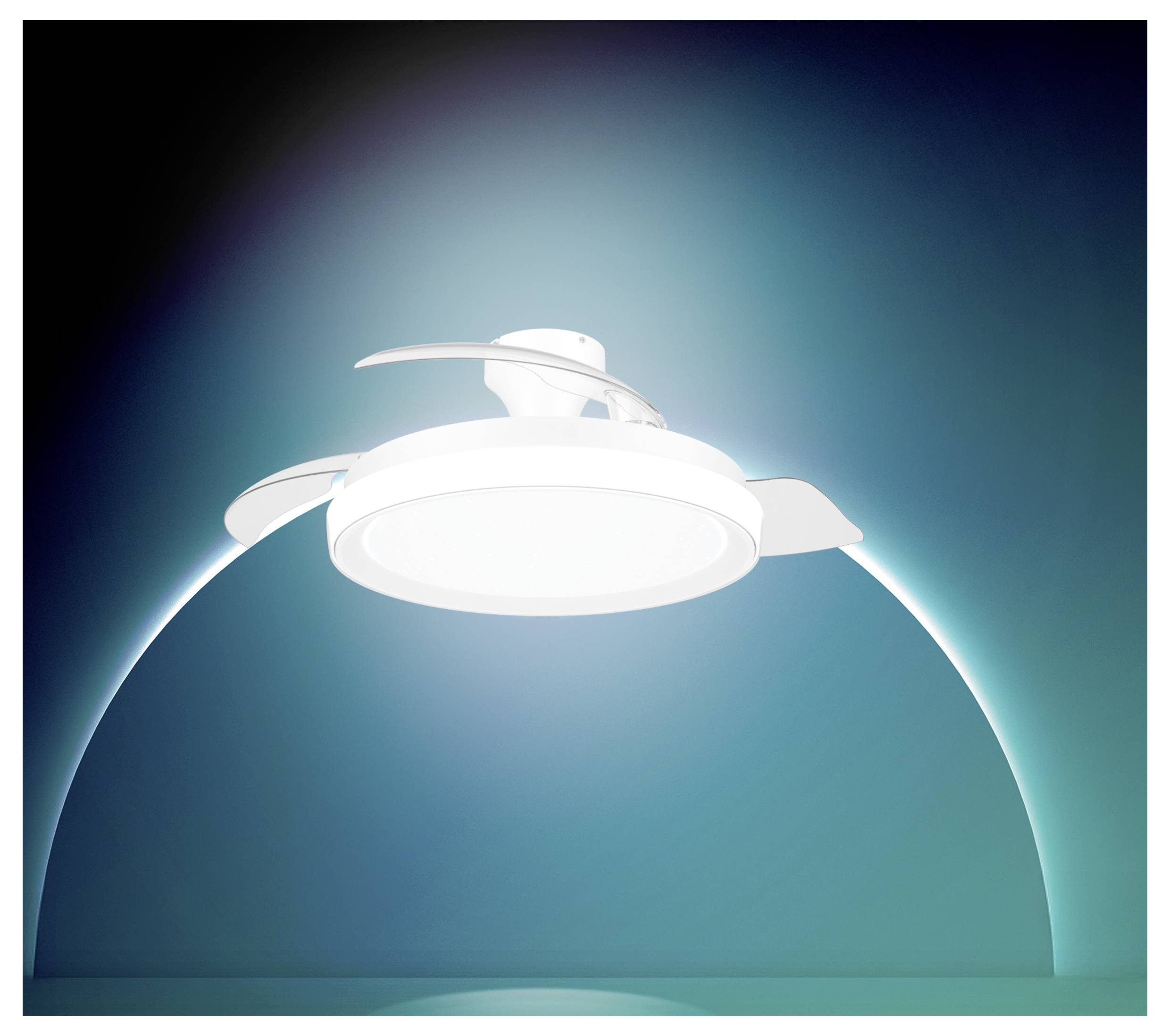 Philips LED Bliss Deckenventilator 28W mit Fernbedienung, Dimmbar