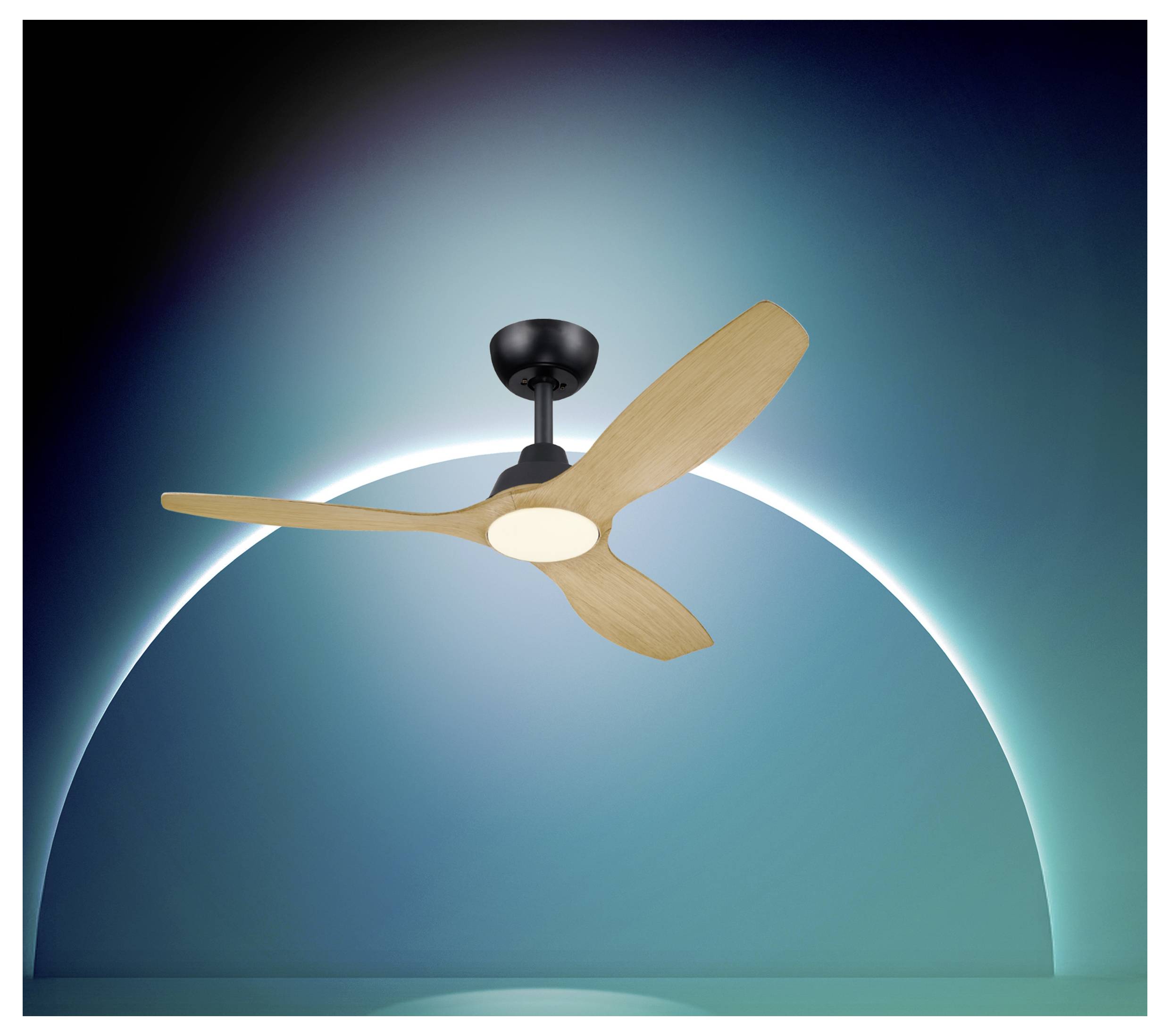 Philips LED Olas Deckenventilator 35W mit Fernbedienung, Dimmbar