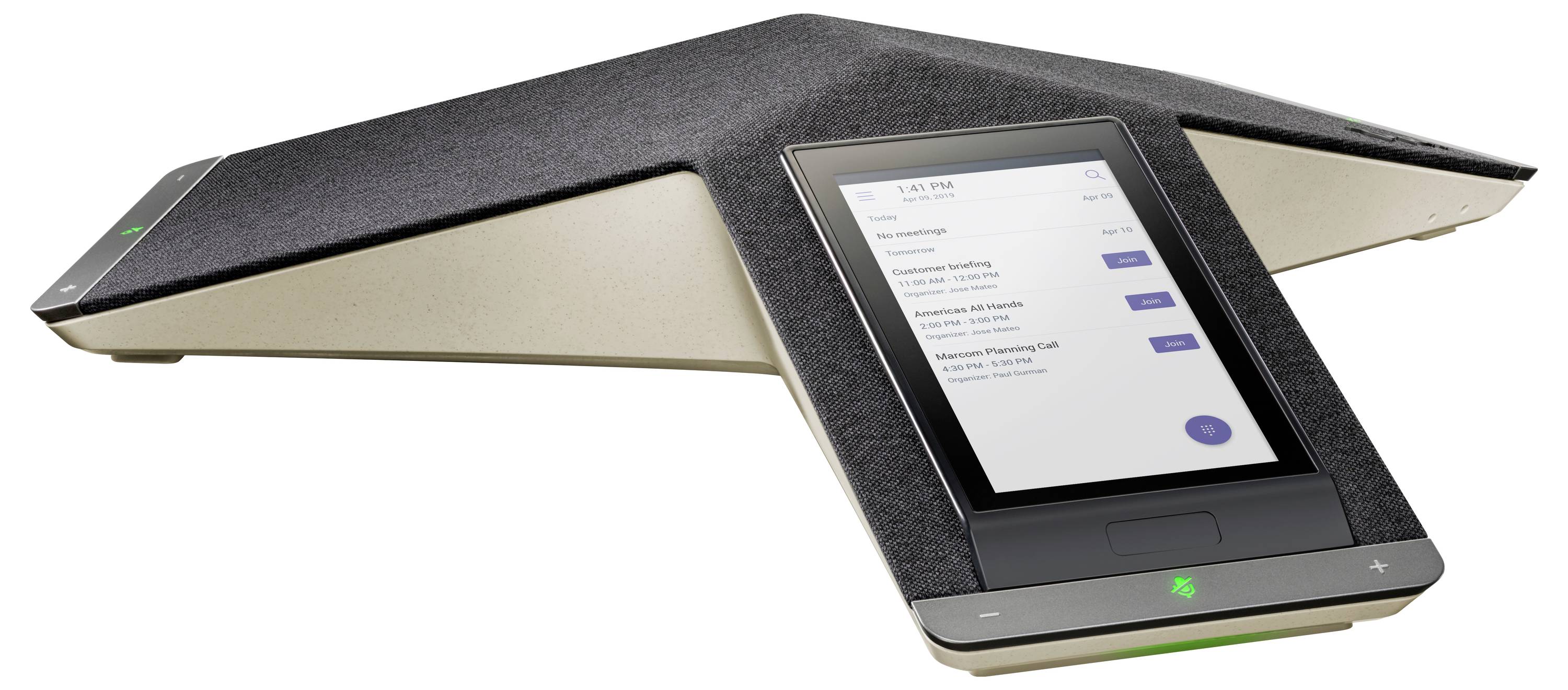 Freistehender elektronischer Kiosk mit Touchscreen-Display und beleuchteten Tasten, dargestellt in einem dunkelgrauen abgewinkelten Gehäuse.