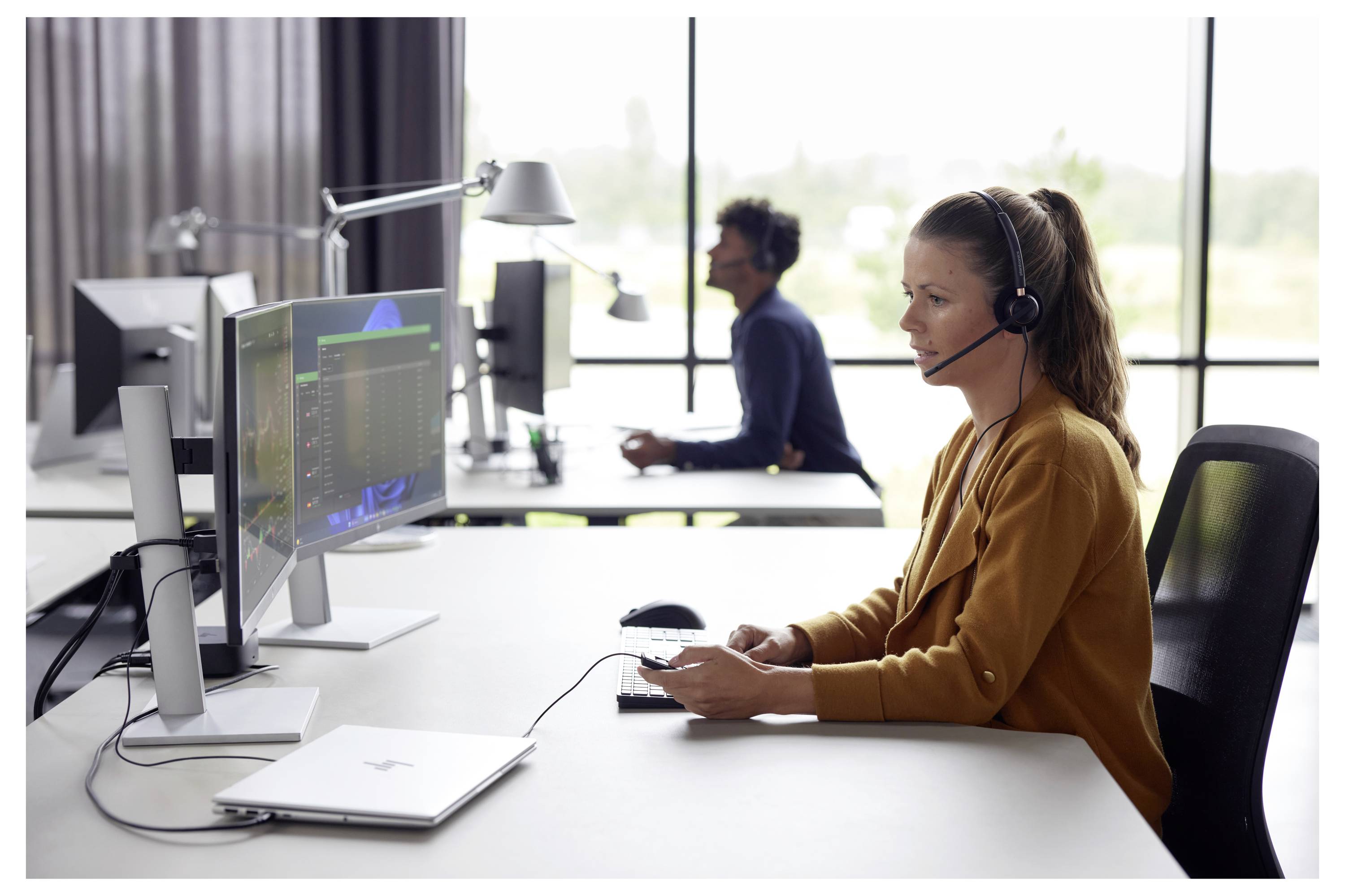 HP Poly EncorePro 525 USB-A Stereo-Headset, zertifiziert für Microsoft Teams