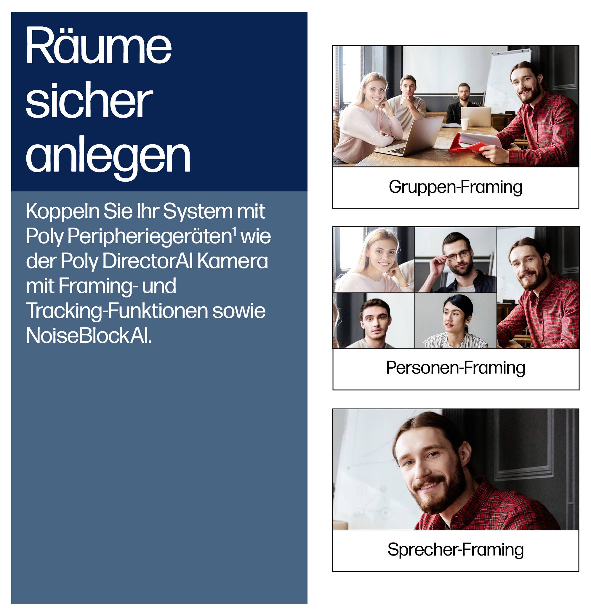 # Räume sicher anlegen**Gruppen-Framing****Personen-Framing****Sprecher-Framing**
