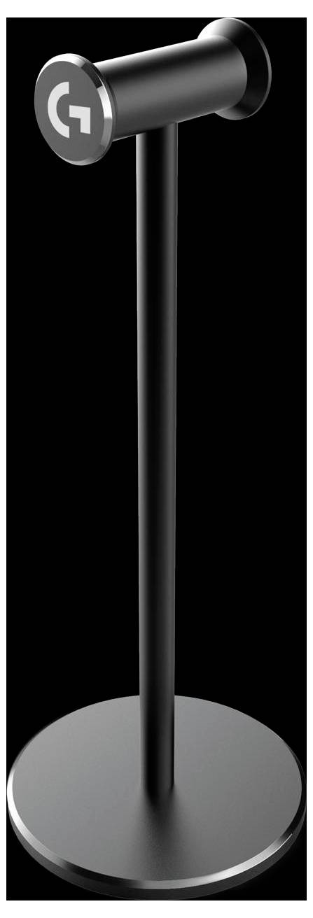 Ein schwarzes Schild mit rundem Sockel und horizontaler Oberleiste, gezeigt vor einem dunklen Hintergrund.