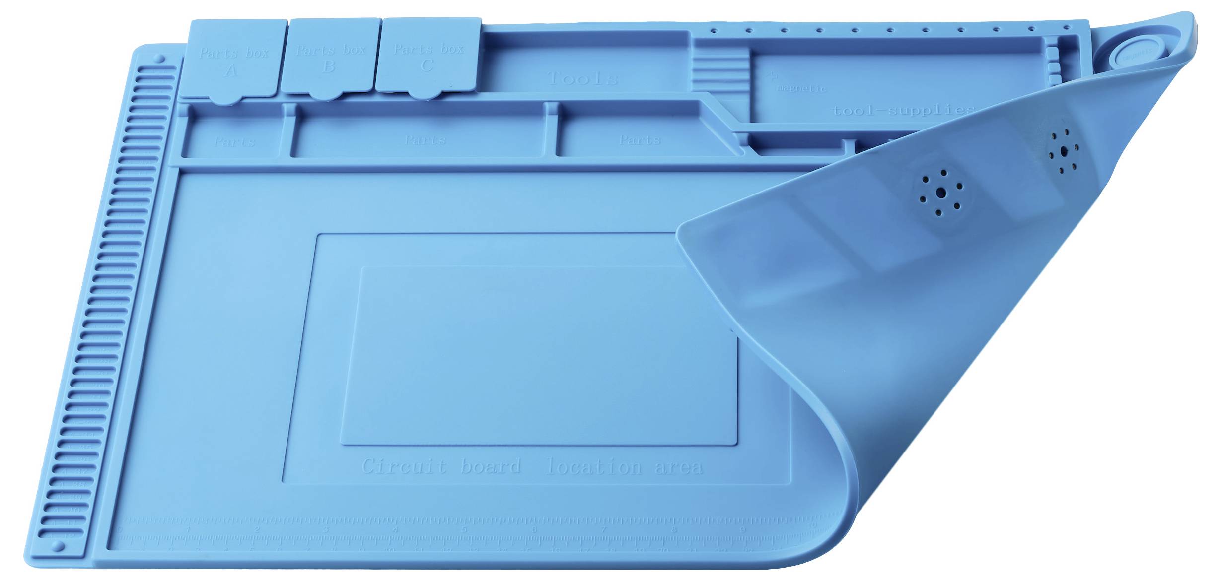 TRU COMPONENTS Silikon-Werkzeugunterlage (L x B x H) 450 x 300 x 12mm 1St.