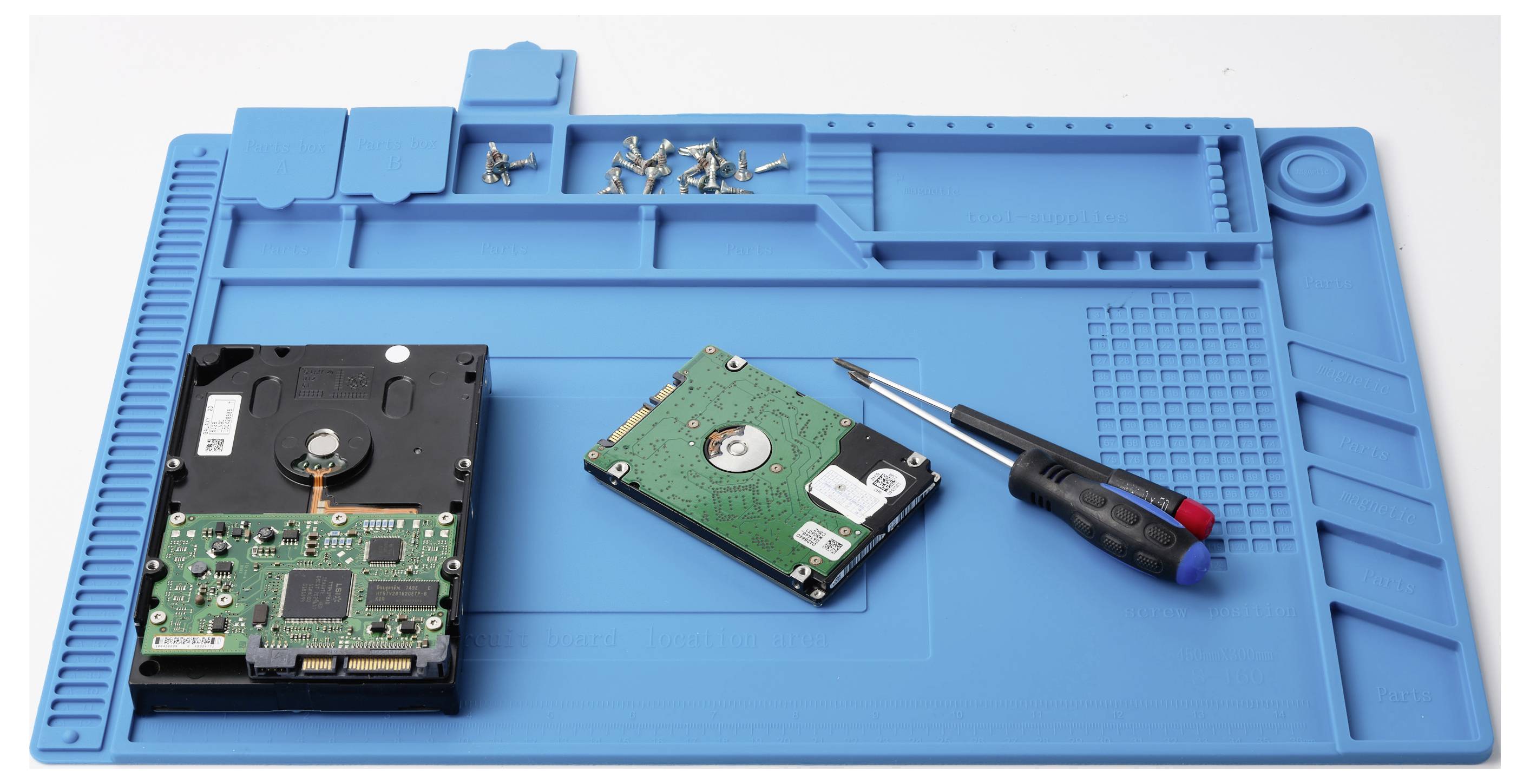 TRU COMPONENTS Silikon-Werkzeugunterlage (L x B x H) 450 x 300 x 12mm 1St.