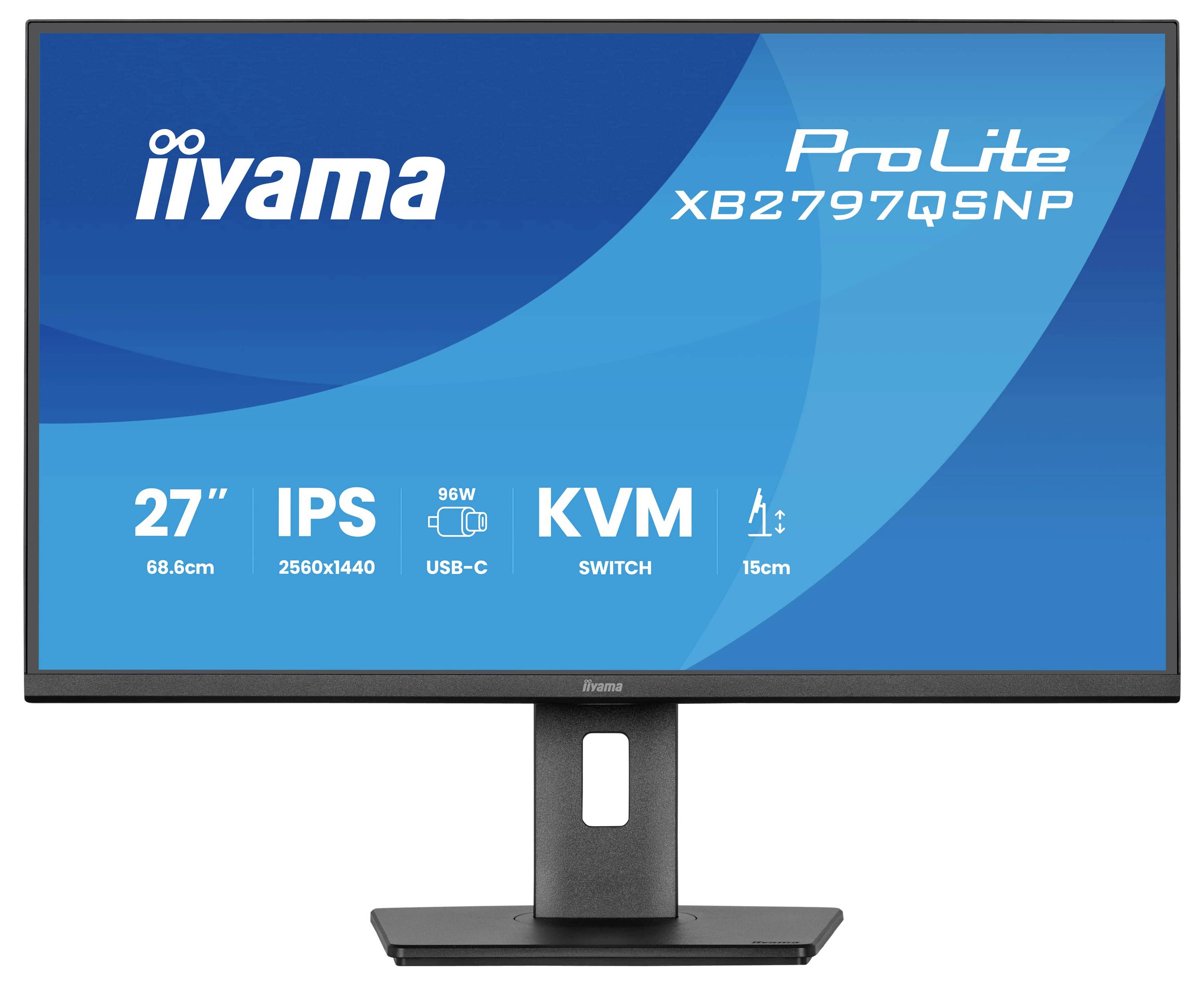 Monitor mit Markenlogo und Modell „ProLite XB2797QSNP