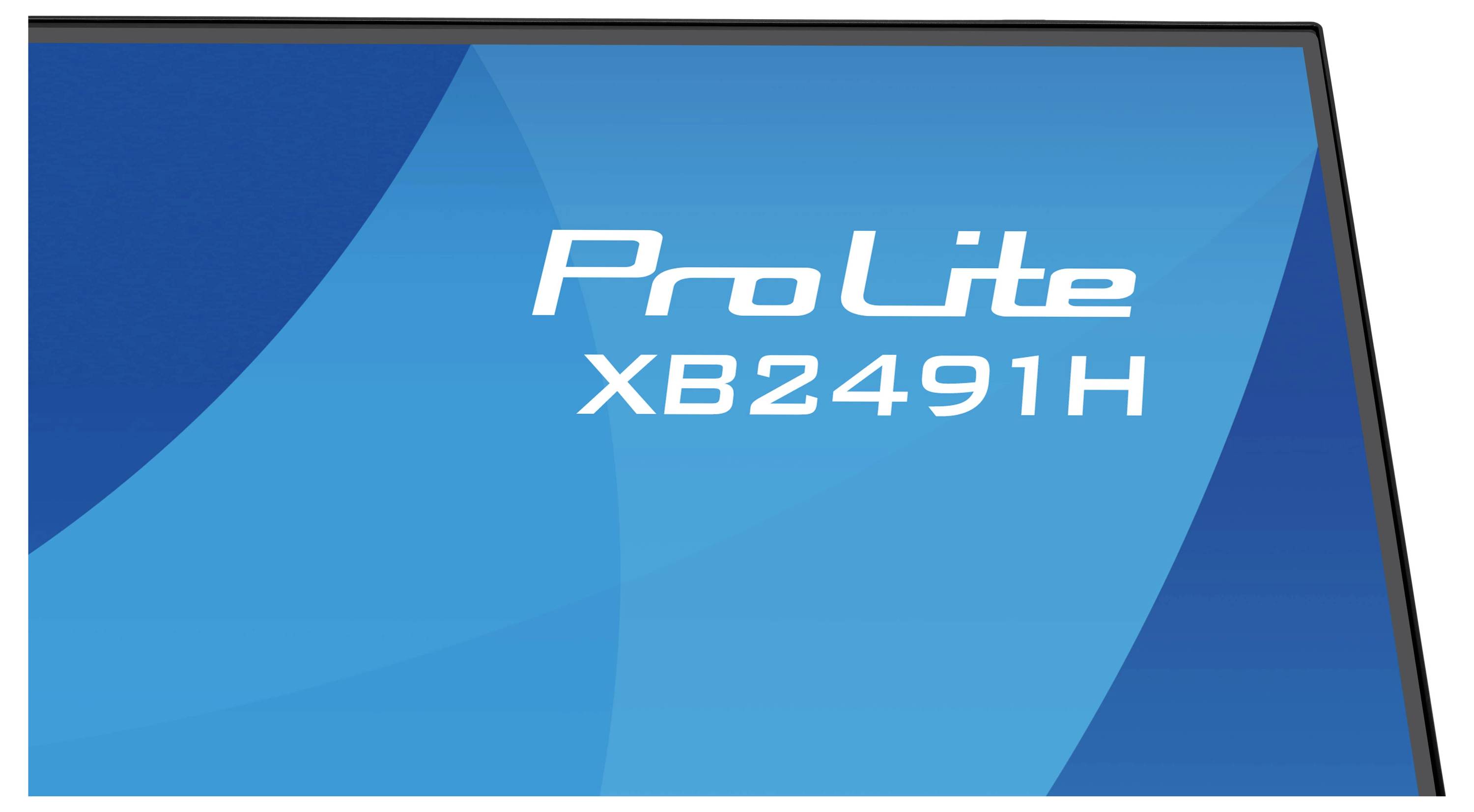 Monitor-Bildschirm mit dem Text „ProLite XB2491H