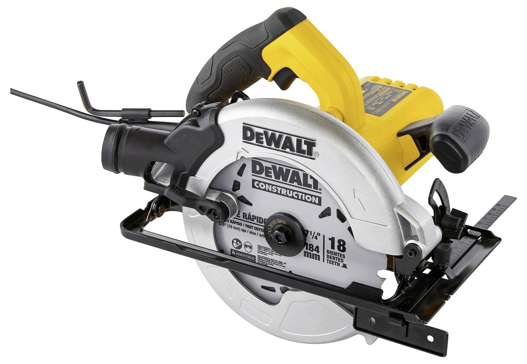 DEWALT DWE5615 Handkreissäge Schnitttiefe max. (90°) 68mm 1500W