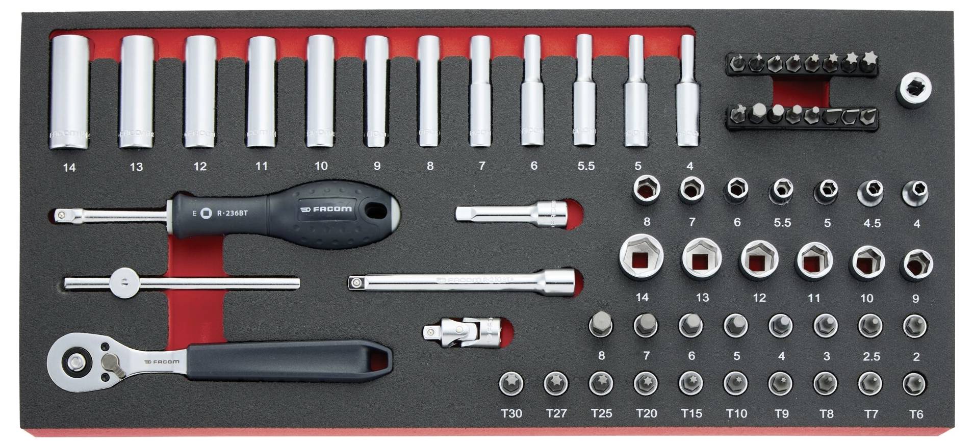 Ein schwarzes Stanley-Universalmesser mit einziehbarer Klinge, strukturiertem Griff und einem gelben Dreieck, das die Klingenposition anzeigt.