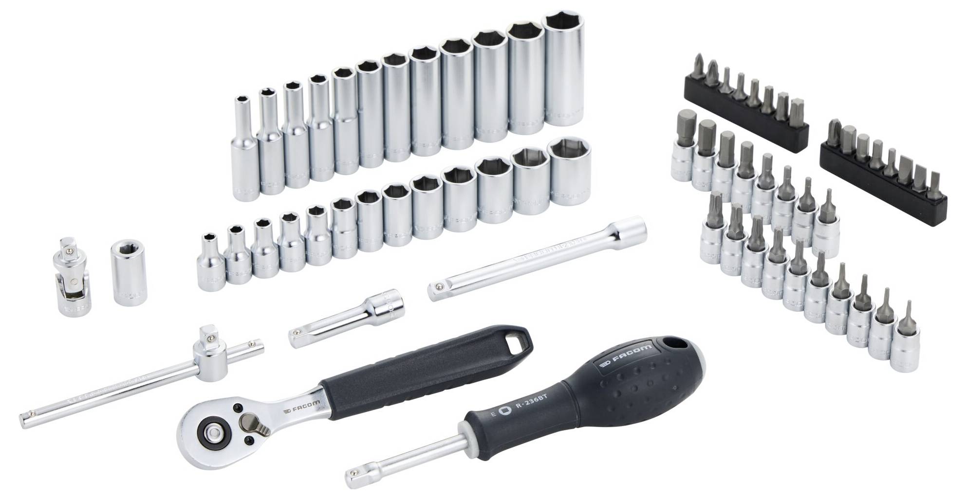 Ein rotes Kunststoff-Transportkofferset mit dem 