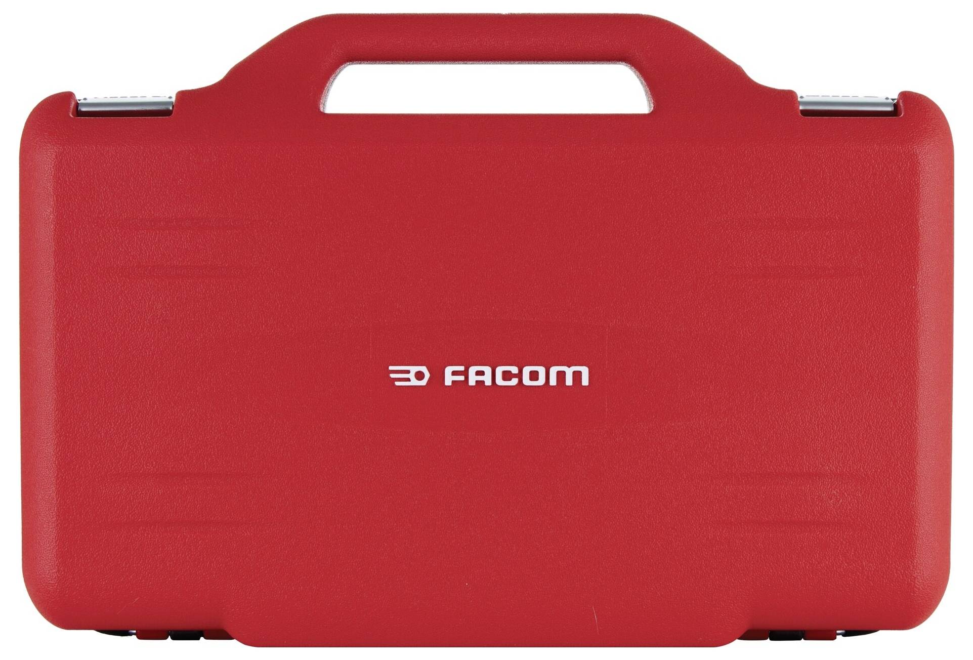 Ein komplettes Steckschlüssel-Set mit verschiedenen Steckschlüssel-Größen, einem Schraubenschlüssel und einer Verlängerungsstange, organisiert in einem Schaumstoff-Tablett.