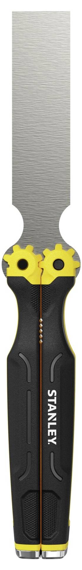 Ein digitales Laser-Entfernungsmessgerät mit gelb-schwarzem Design, das über einen digitalen Bildschirm, mehrere Bedienungstasten und ein robustes Gehäuse verfügt.