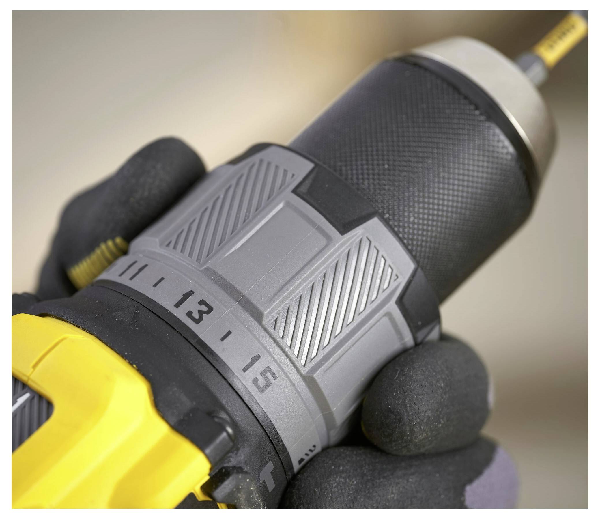 Nahaufnahme eines Werkzeuggriffs mit der Bezeichnung 