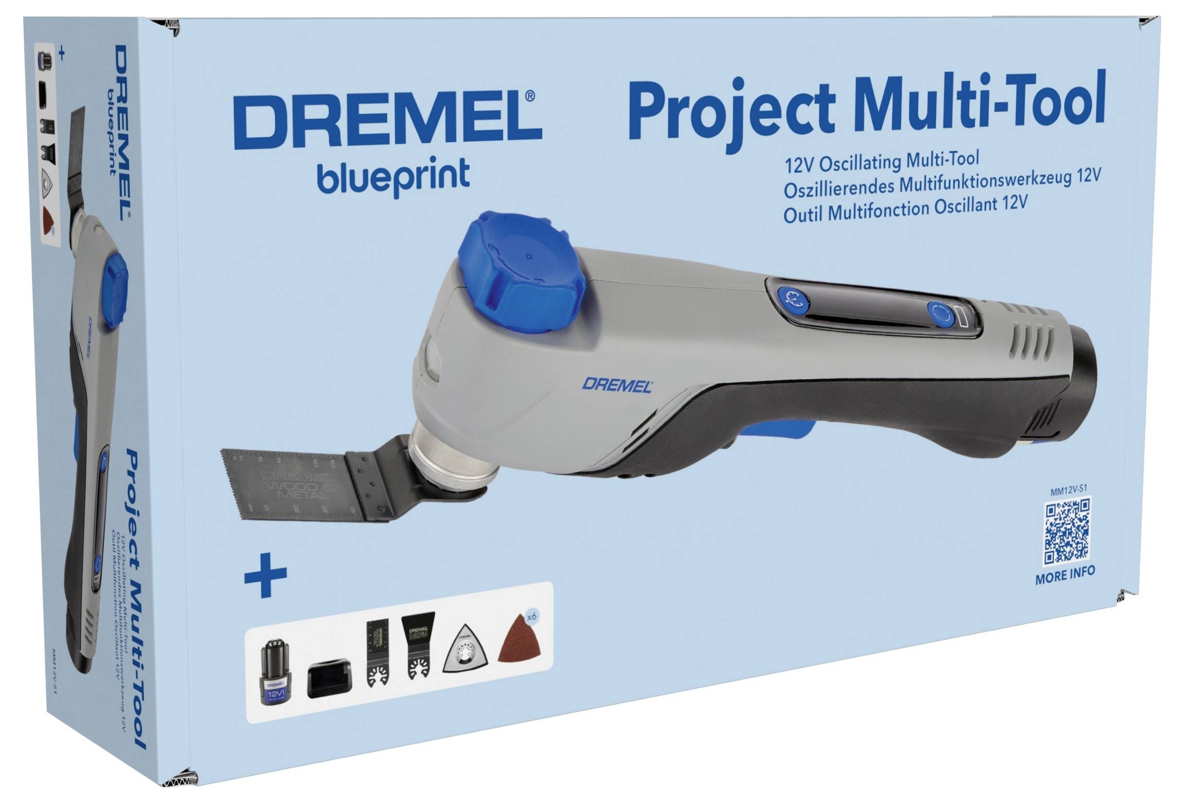 Dremel MM12V-S1 F013CM12JA Akku-Multifunktionswerkzeug inkl. Akku, bürstenlos