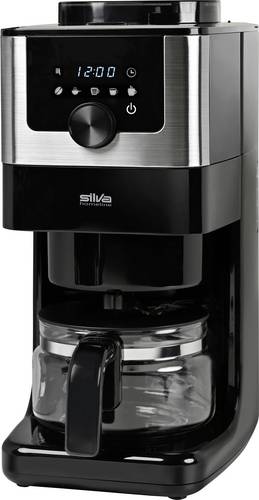 Silva Homeline KA-M 200 INOX Kaffeemaschine Schwarz, Inox Fassungsvermögen Tassen=4 Display, Glaska