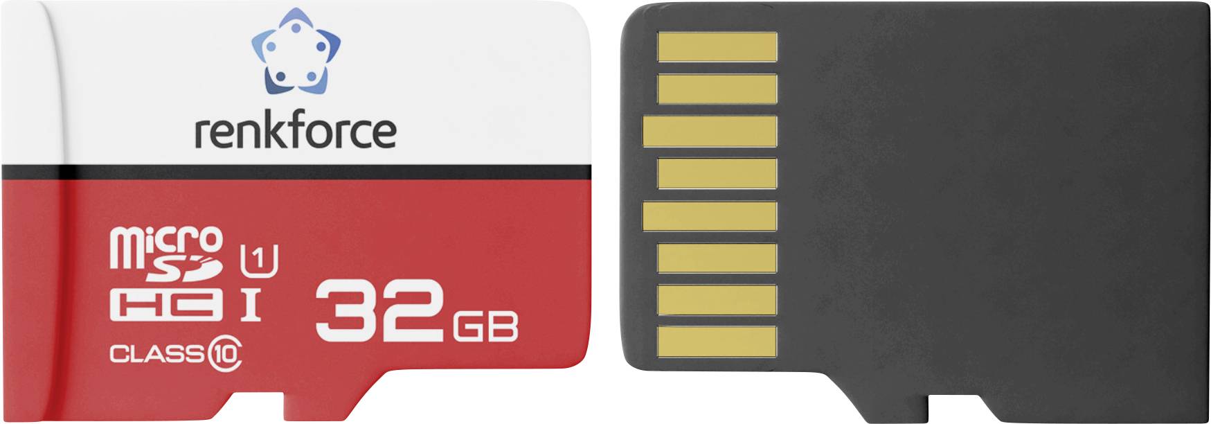 MicroSD-Speicherkarte mit der Bezeichnung „renkforce
