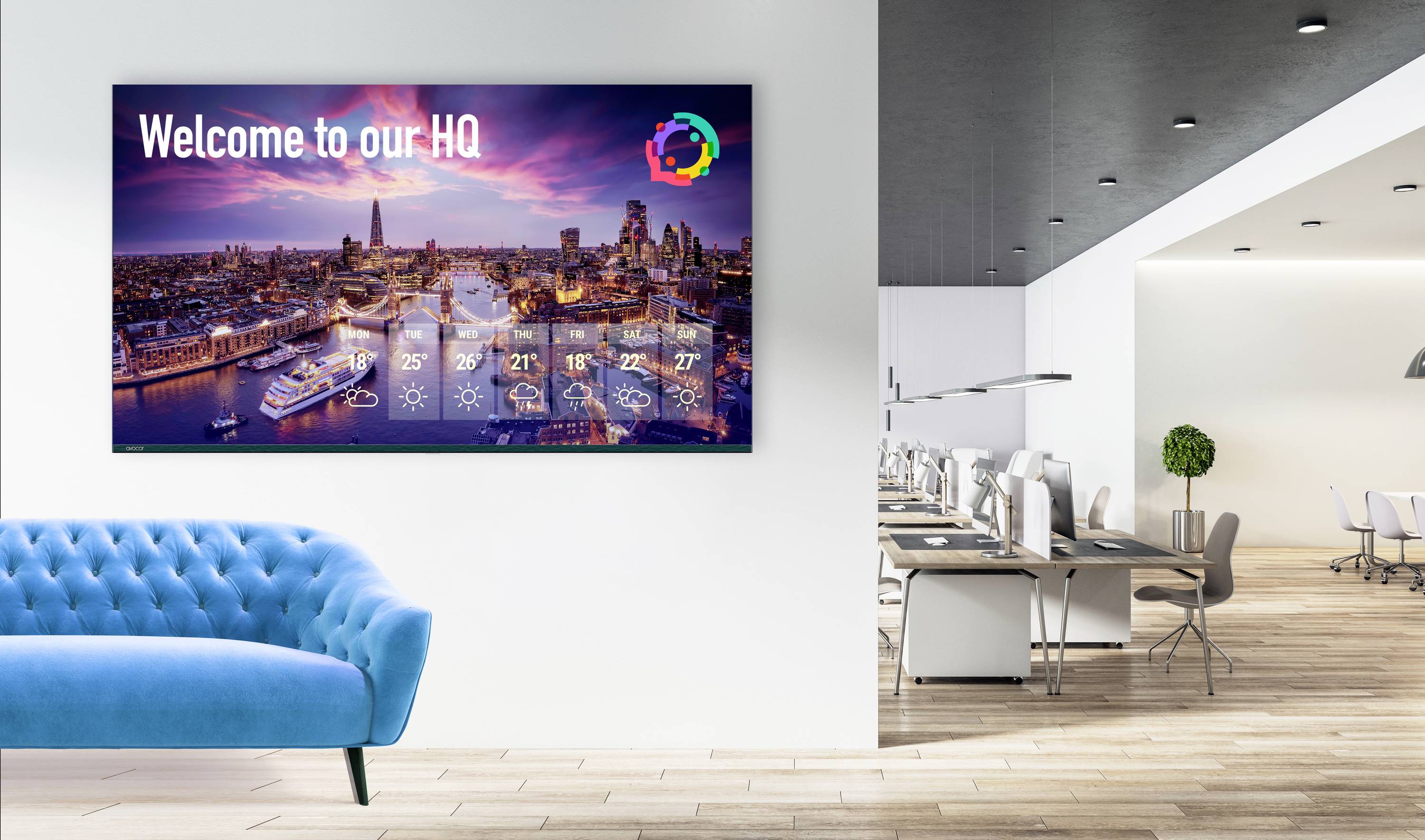 Avocor AVK-7510 - 190cm (75") Diagonalk Digital Signage Display 75 Zoll 3840 x 2160 Pixel 16/7