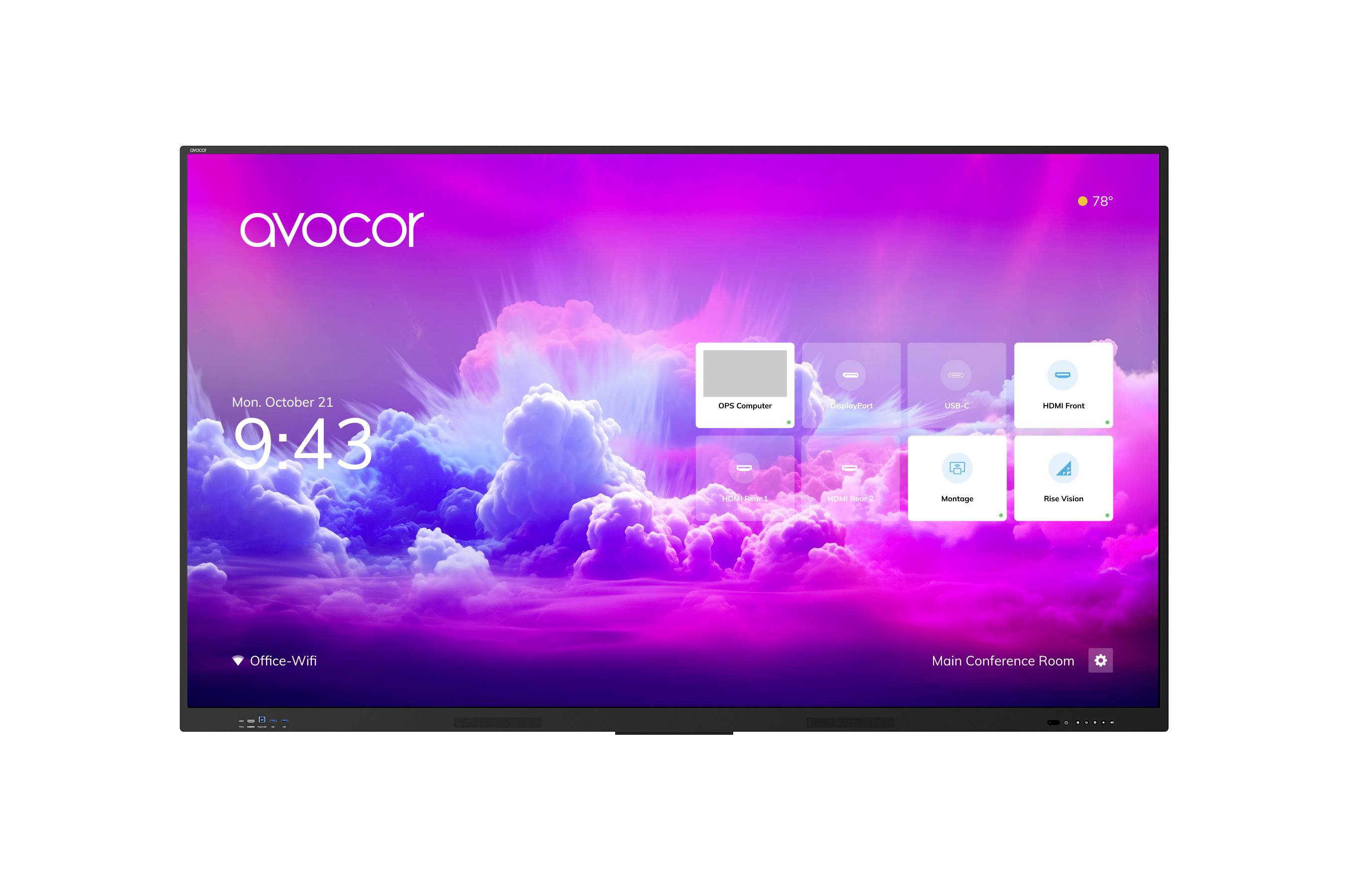 Avocor AVE-5550 - 140cm (55") Diagonalk Digital Signage Display 55 Zoll 3840 x 2160 Pixel 16/7
