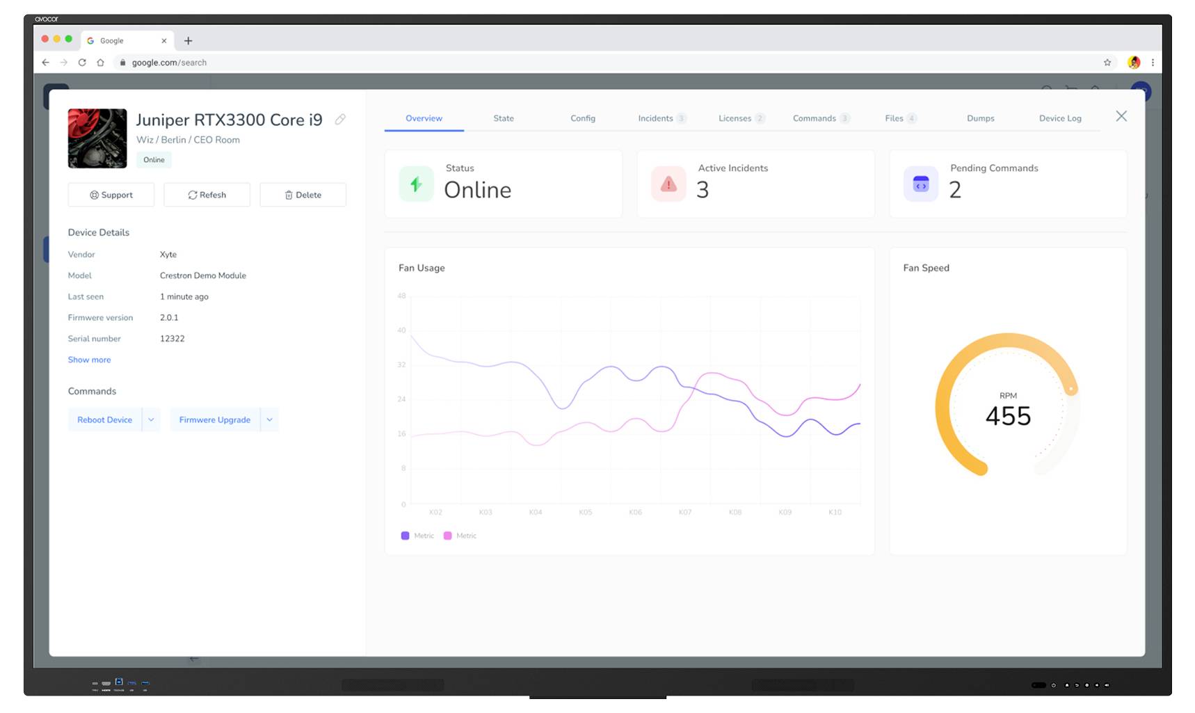 Dashboard für 