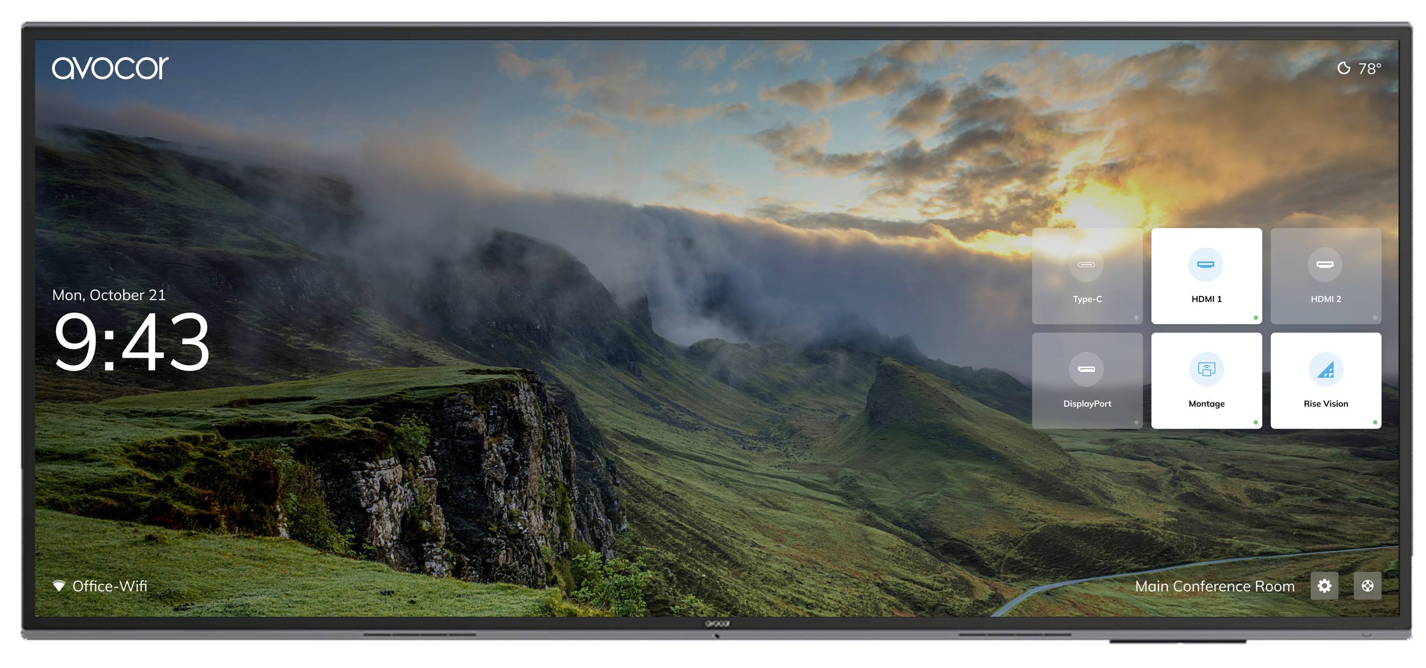 Avocor AVL-1050-T - 267cm (105") Diagon Digital Signage Display 105 Zoll 5120 x 2160 Pixel