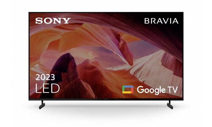 Sony Bravia 2023 LED-Fernseher, der eine farbenfrohe Canyonszenerie zeigt, mit 