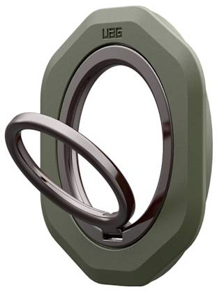 Produktabbildung einer kreisförmigen Gummimanschette mit dunklem Metallhaltering, dargestellt in abgelöstem Zustand und im Winkel auf weißem Hintergrund.
