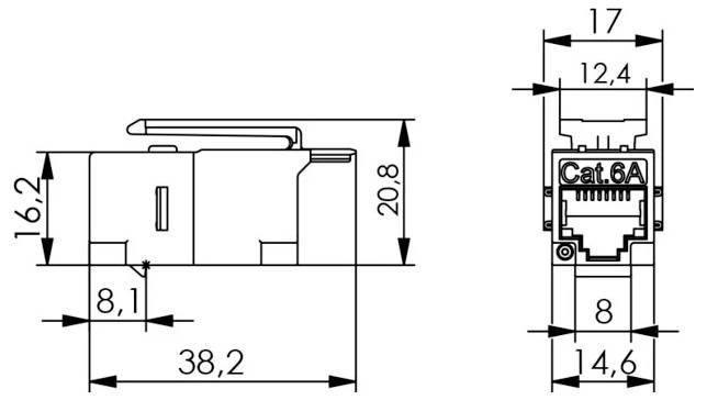 Rotes Ethernet-Kabel mit RJ45-Steckern an beiden Enden, aufgerollt auf weißem Hintergrund.