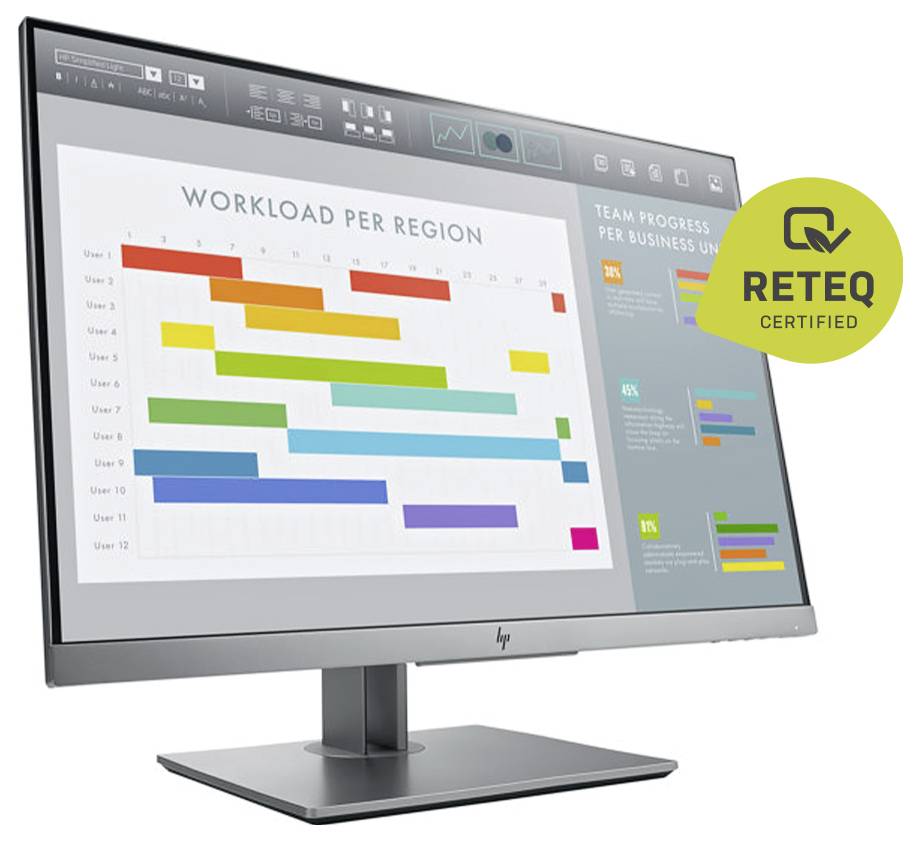 HP EliteDisplay E243i LED-Monitor (generalüberholt) (akzeptabel) EEK F (A - G) 61cm (24 Zoll) 1920 x 1200 Pixel 16:10 5 ms HDMI®