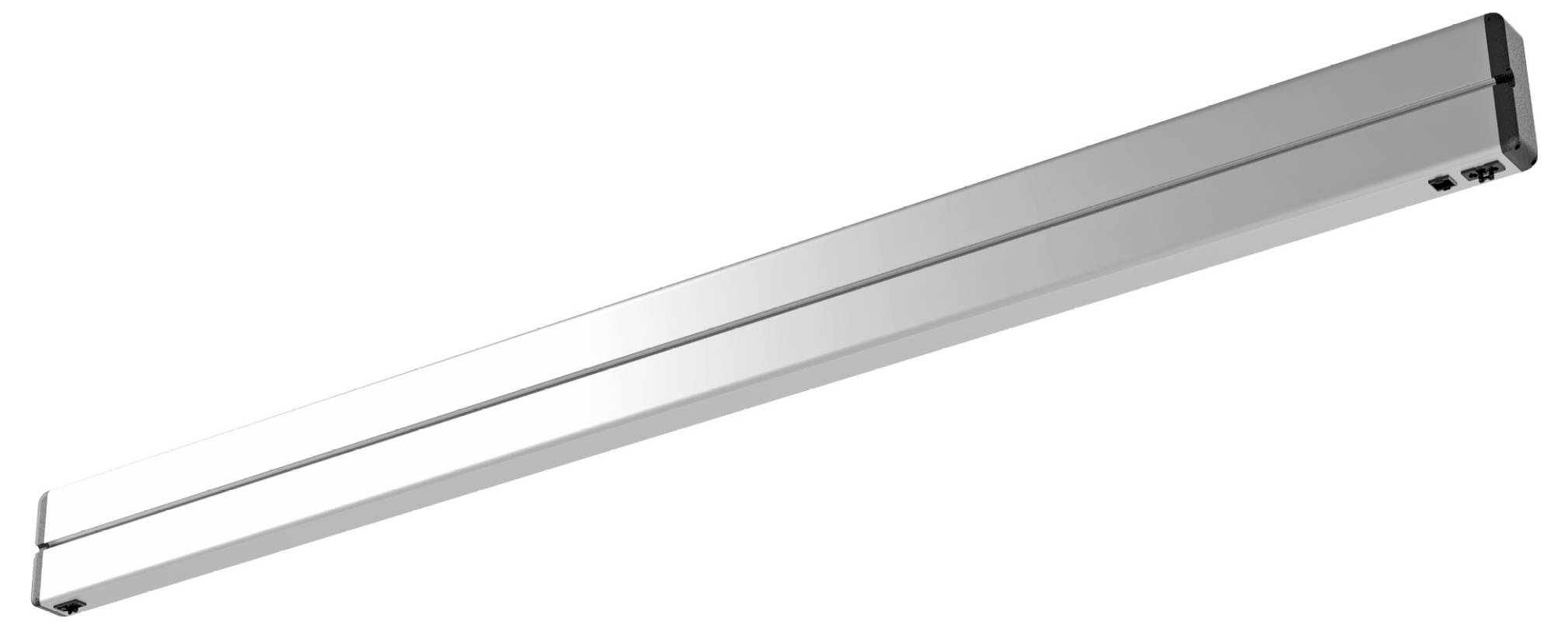 Eine lange, rechteckige LED-Leuchte mit schlankem, modernem Design.