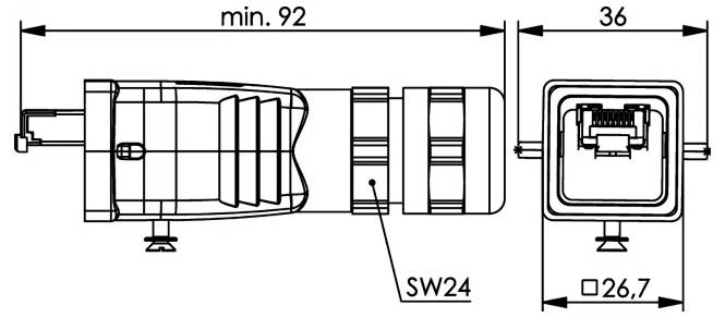 Faseroptisches Verteilpanel mit mehreren blauen Anschlussports und aufgewickeltem grünem Kabel in einem weißen Gehäuse.