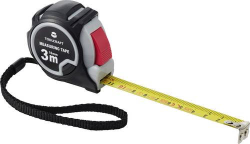 TOOLCRAFT TO-11225958 Maßband 3 m Nylon, PVC