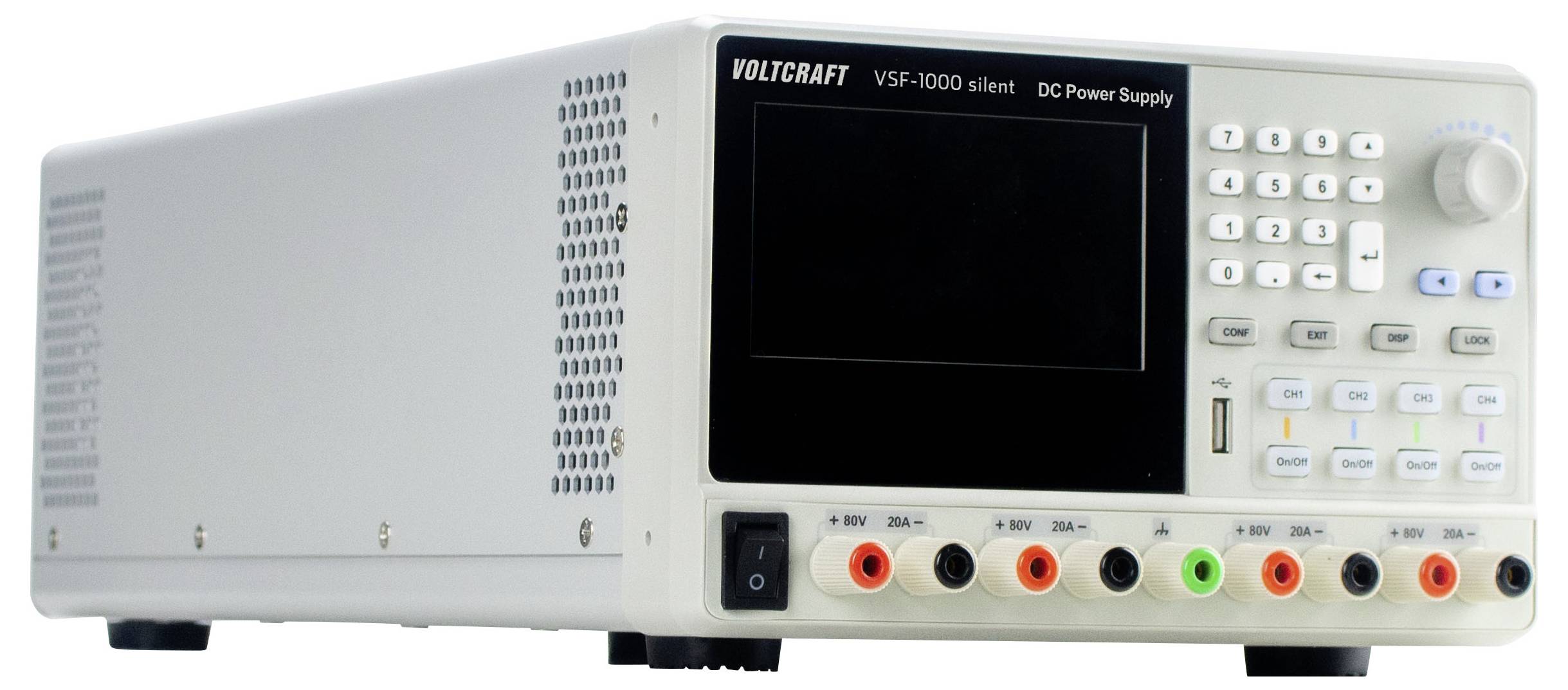 VOLTCRAFT VSF-1000silent Labornetzgerät, einstellbar 0 - 80 V/DC 0 - 5A 1000W LAN, RS-232, RS-485, USB lüfterlos, fernsteuerbar