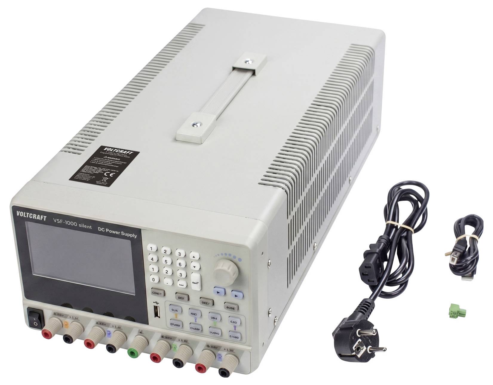VOLTCRAFT VSF-1000silent Labornetzgerät, einstellbar 0 - 80 V/DC 0 - 5A 1000W LAN, RS-232, RS-485, USB lüfterlos, fernsteuerbar