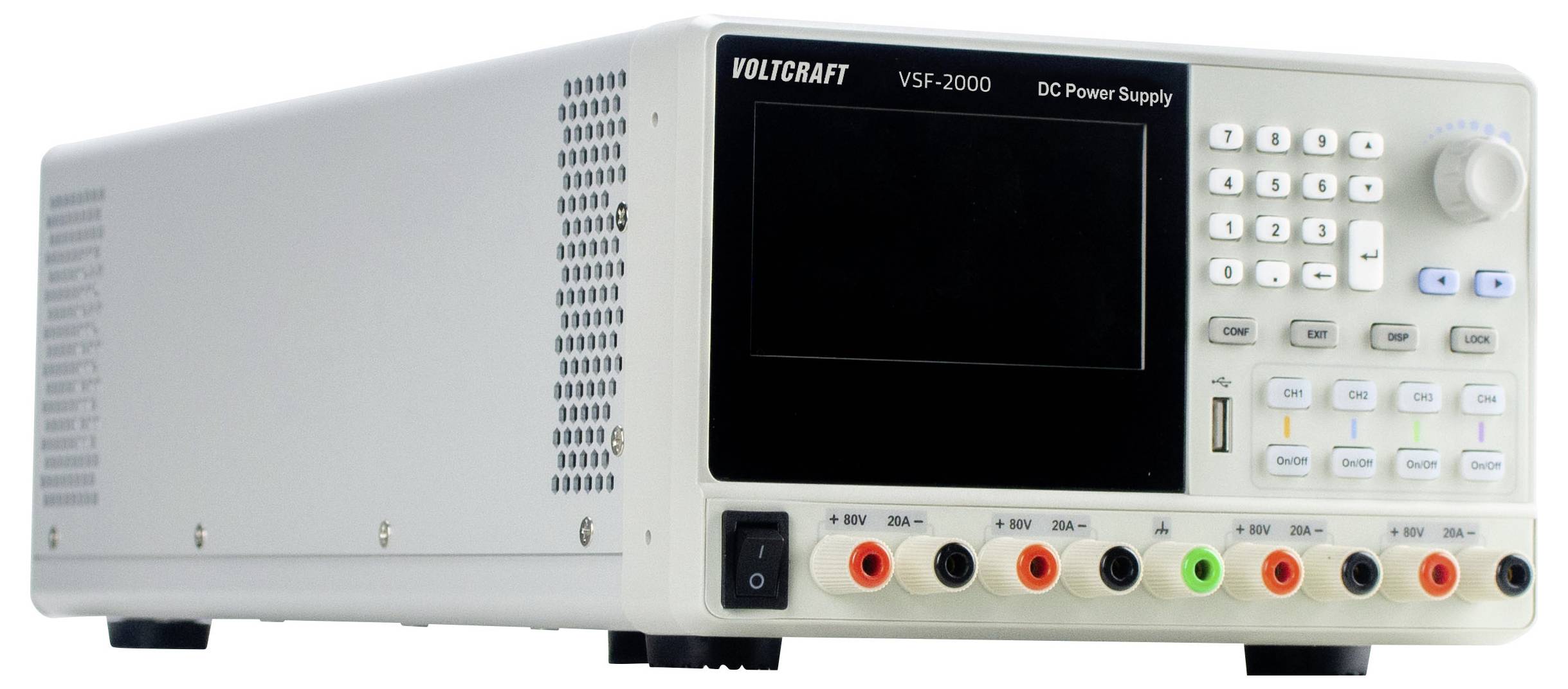 VOLTCRAFT VSF-2000 Labornetzgerät, einstellbar 0 - 80 V/DC 0 - 20A 2000W LAN, RS-232, RS-485, USB programmierbar, fernsteuerbar