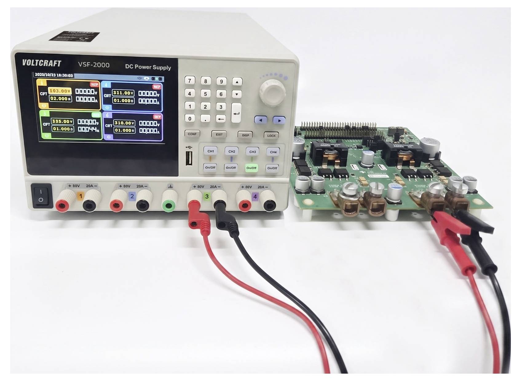 VOLTCRAFT VSF-2000 Labornetzgerät, einstellbar 0 - 80 V/DC 0 - 20A 2000W LAN, RS-232, RS-485, USB programmierbar, fernsteuerbar